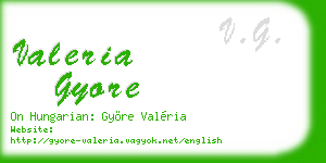 valeria gyore business card